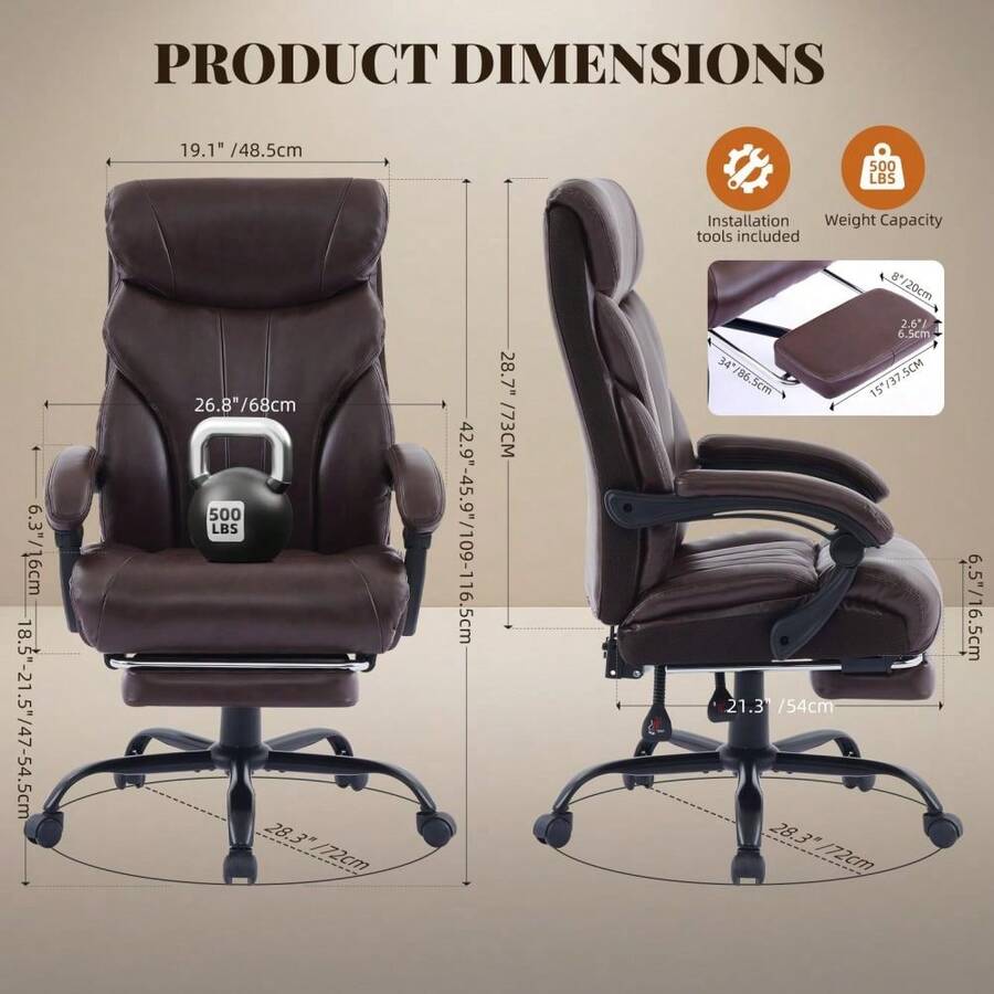 Ergonomic Office Chair - Krzesło biurowe, krzesło komputerowe z wysokim