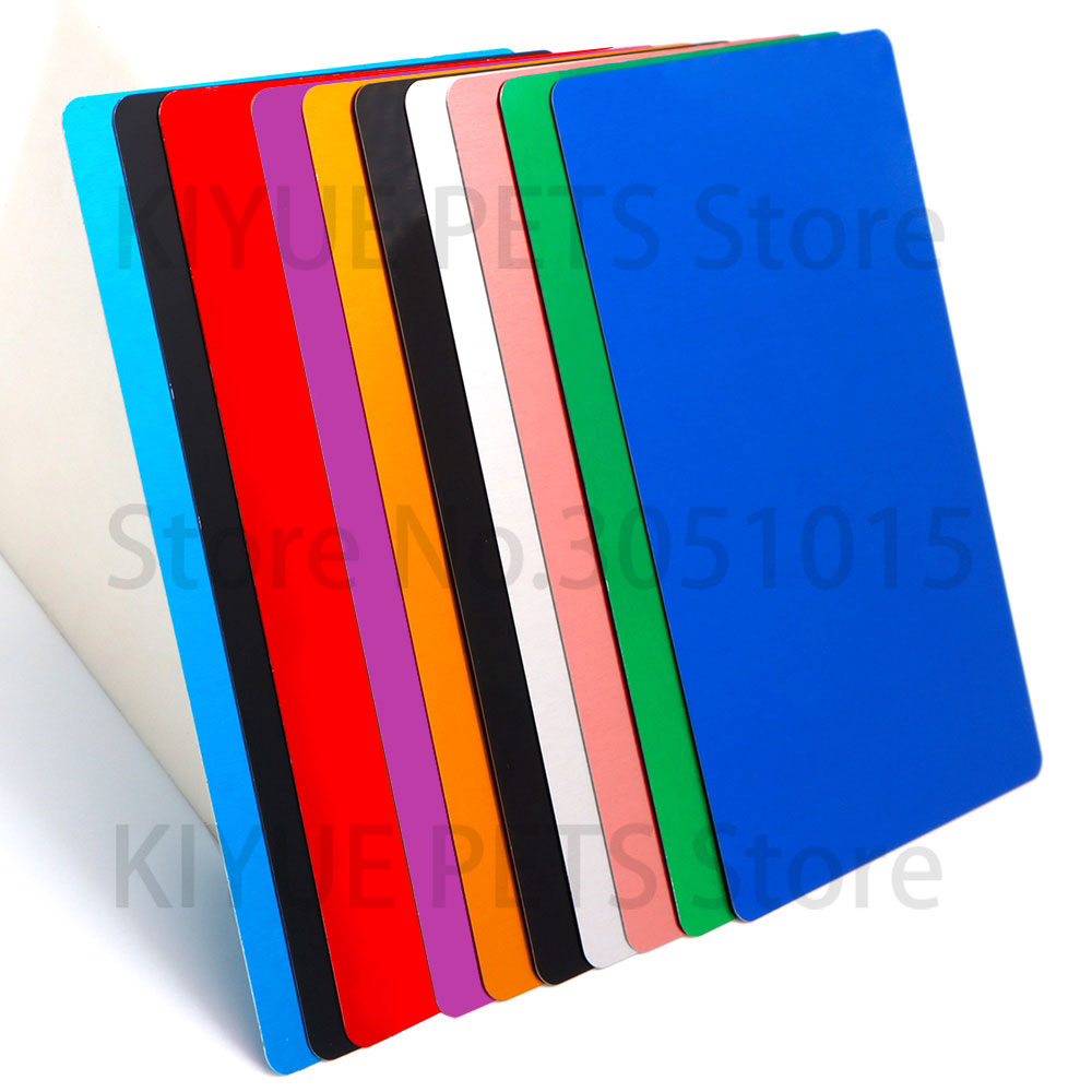 Home Office Logo - 100 szt. Przenośna metalowa wizytówka aluminiowa