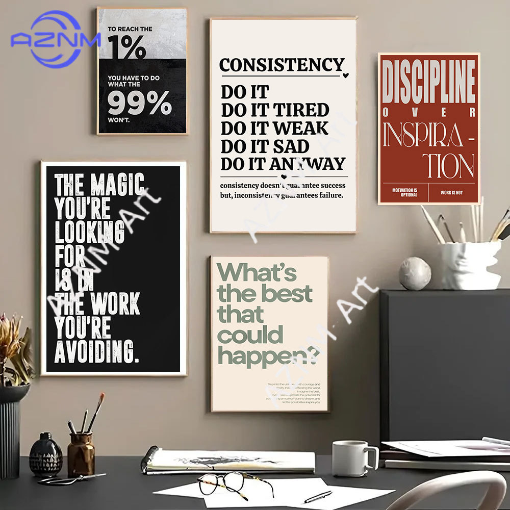 Minimalistyczne motywacyjne cy – Home Office Room Inspiration recenzja i cena