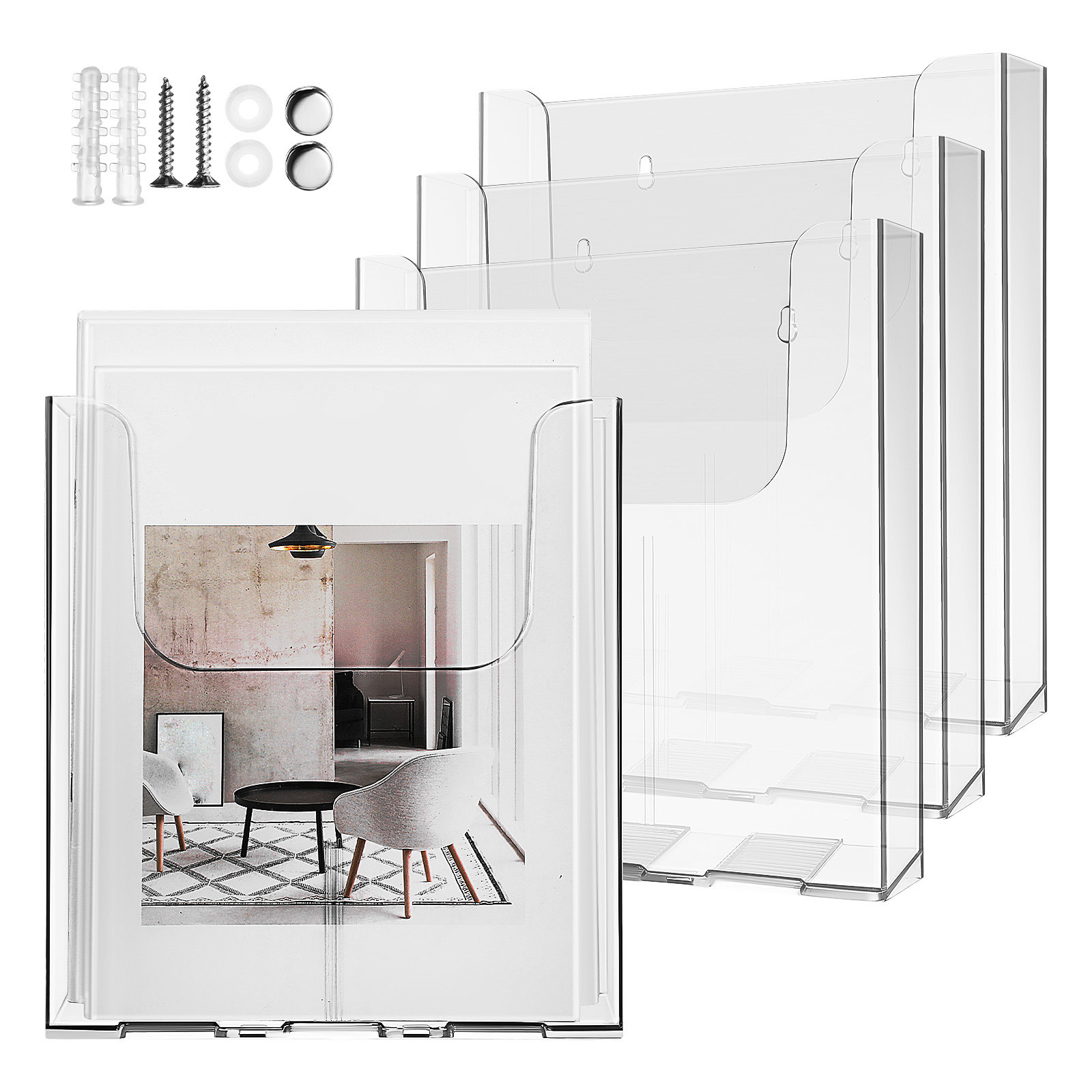 4 sztuki – przezroczysty, akry – Document Holder Stand recenzja i cena