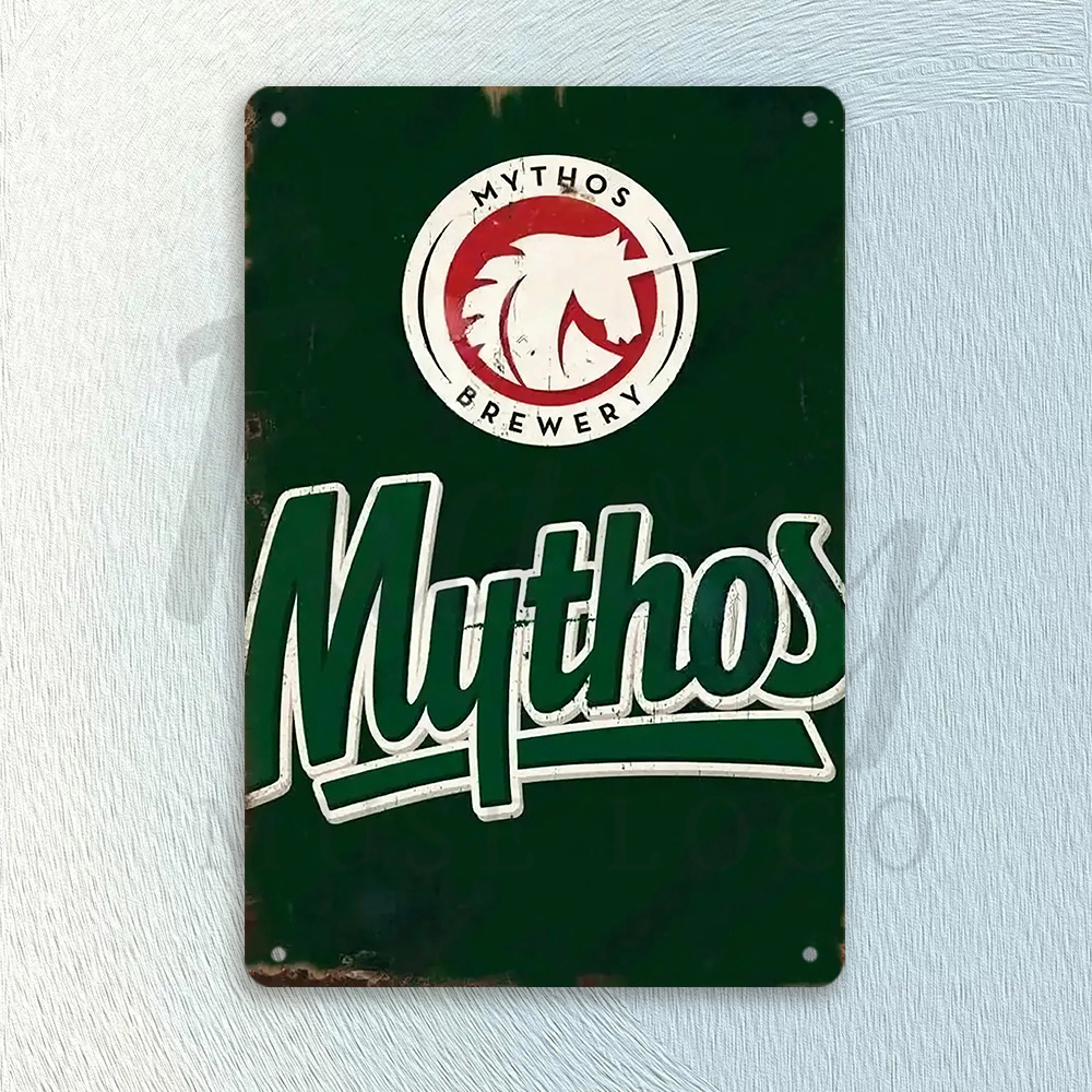 Metalowy szyld Mythos Brewery  – Home Office Logo recenzja i cena