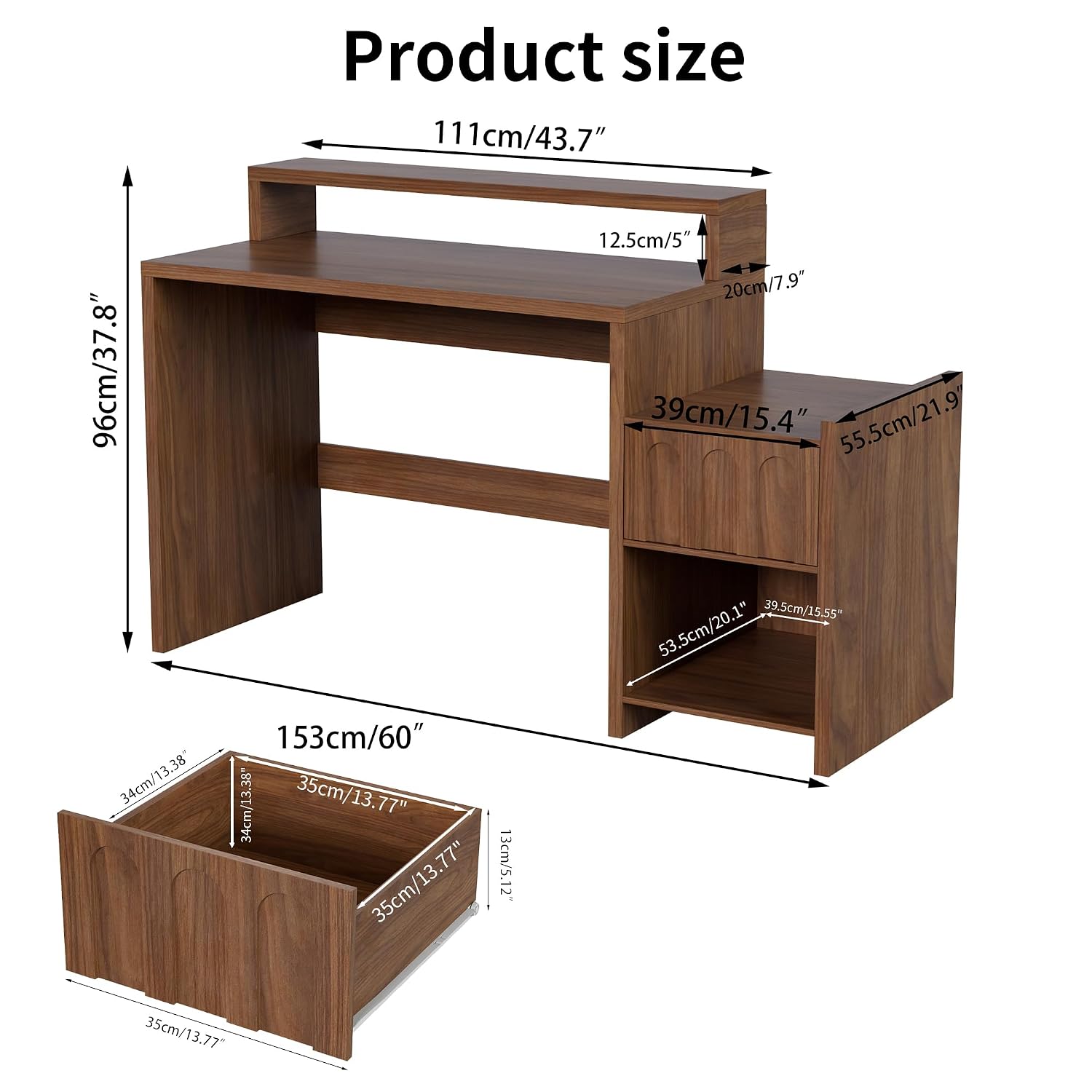 Biurko executive o długości 60 – Home Office Work Table recenzja i cena
